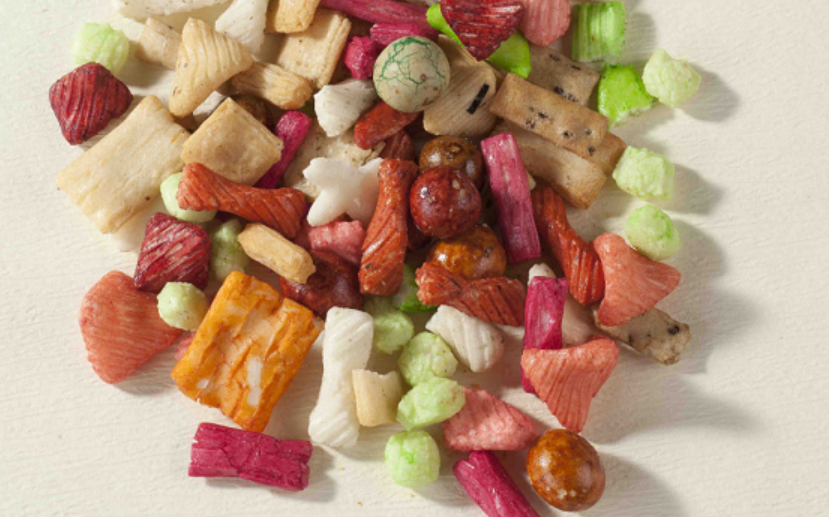 Crunchy Oriental Rice Cracker Mix Palm Oil Healthy Grain Snacks