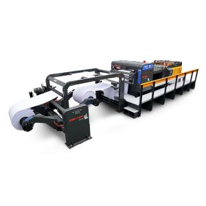 China Ac Servo Paper Roll Cutting Machine Precision 550GSM Paper Cutting Machinery wholesale