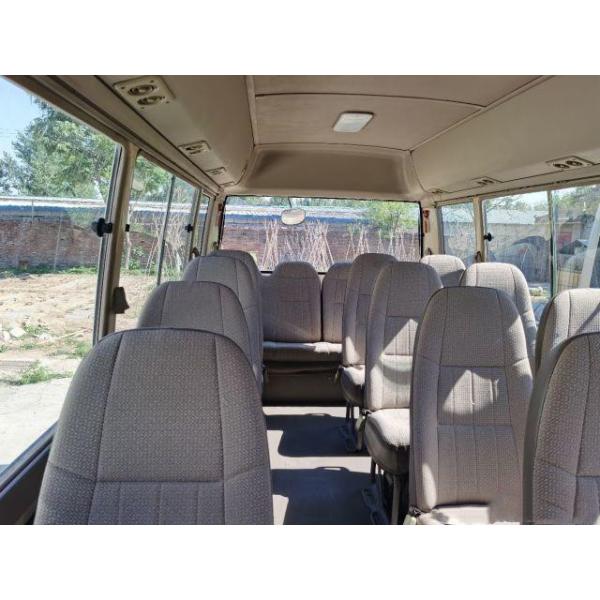 Used Toyota Coaster 17-30 Seater Luxury Seats Desks Gasoline LHD 2017 Made in Japan