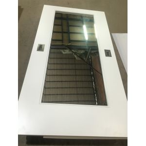 Hotel White Painted Internal Wooden Sliding Doors 45mm Thickness