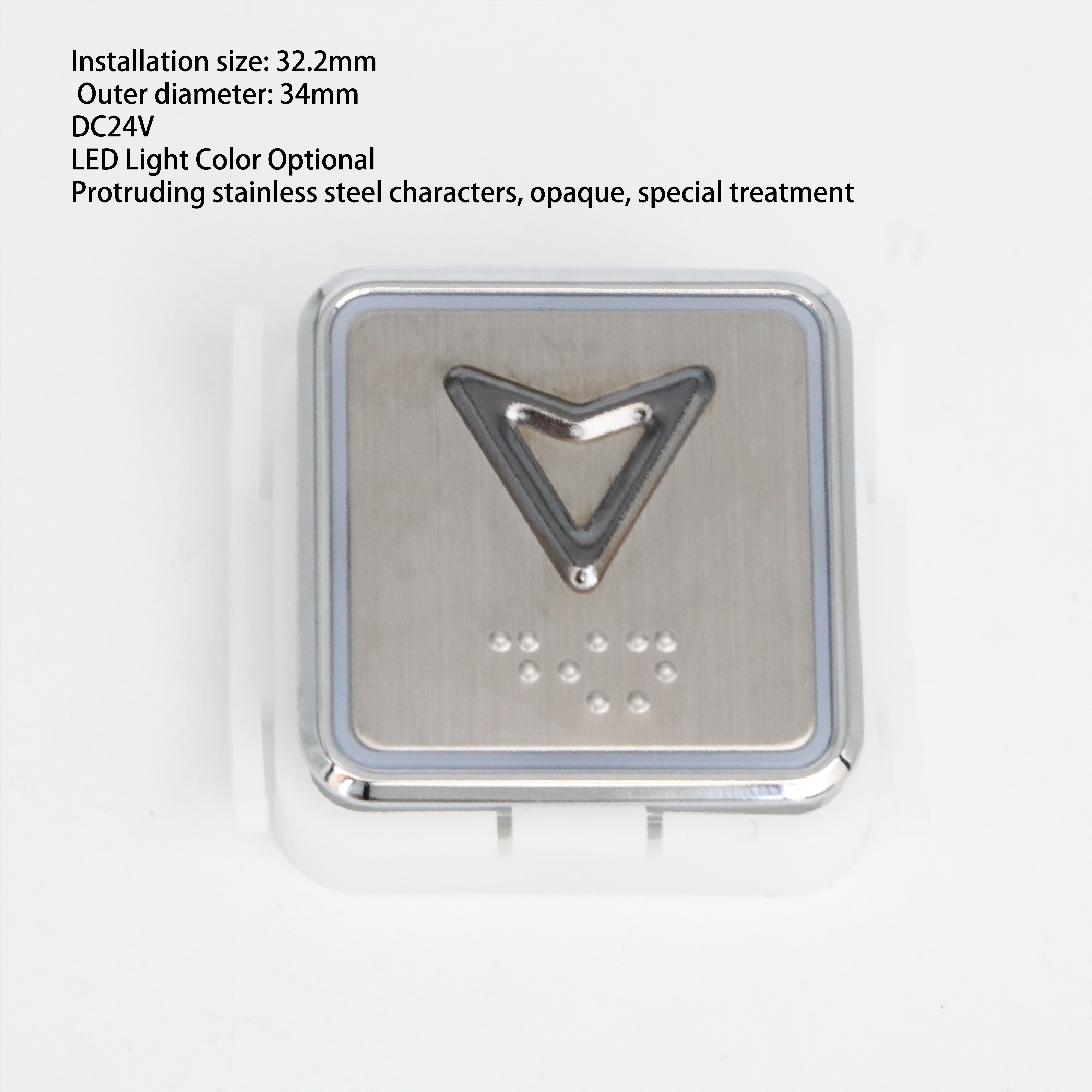Elevator Parts Lift Suppliers OEM/ODM Push Button COP LOP Call Button Braille Press Button