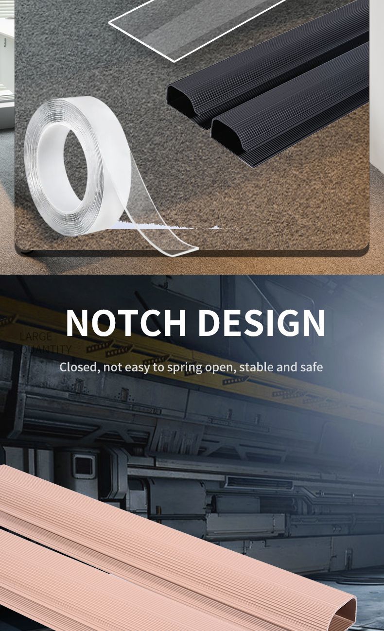 Custom OEM Raceway Smooth Channel New Design J Channel PVC Raceway