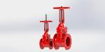 Red Epoxy Coated Handwheel Operated High Grade Rubber Available