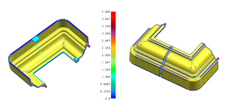 Multiple Colors HRA170 Resin 2 Cavity Mould Plastic Parts 2.5 Inch Base & Cap UV Protection
