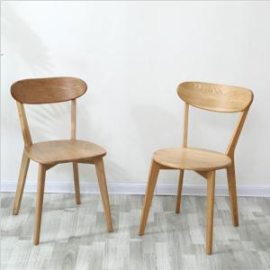 China 150kg Solid Wood Oak Dining Chairs Nordic Simple Modern Restaurant Cafe Furniture wholesale