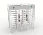 Polished 304 Stainless Steel Full Height Turnstiles AC 220V 50Hz