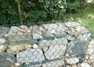 China Hexagonal Rock Basket Retaining Wall , Hot Dipped Galvanized Gabion Wall Construction wholesale