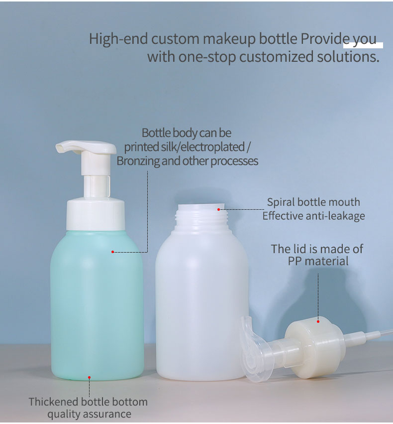 30ml Plastic Cosmetic Bottles Empty Essential Oil Bottle Luxury With Bamboo Cap And PE Collar Box