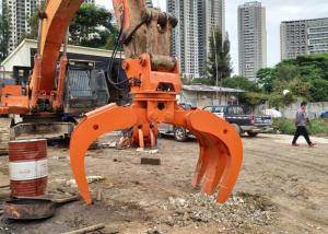 China 360 Degree Excavator Rotating Grapple Q345B Hydraulic Log Grab wholesale