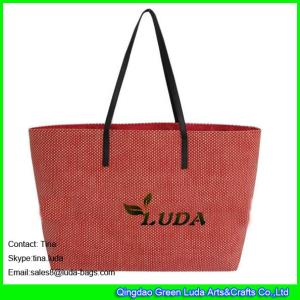 China LUDA carolina herrera handbags cheap paper straw promotional bags wholesale