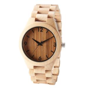 China RoHS waterproof wood watch Anniversary Gift Engraved wrist watch on sale