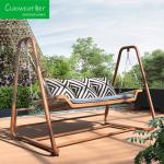 Outdoor Patio Swing Chair Leisure Hotel Double Patented Garden Waterproof Rattan