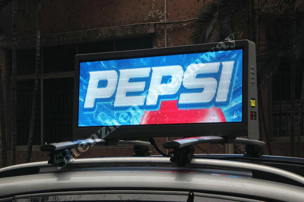 taxi top led screen for advertising