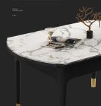 Round / Square Marble Top Dining Room Table With Solid Wood Or Metal Legs