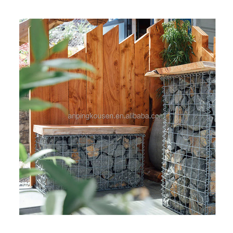 Galvanized Iron Wire Mesh for Retaining Wall at Silver Green Gray Blue Yellow Gabions