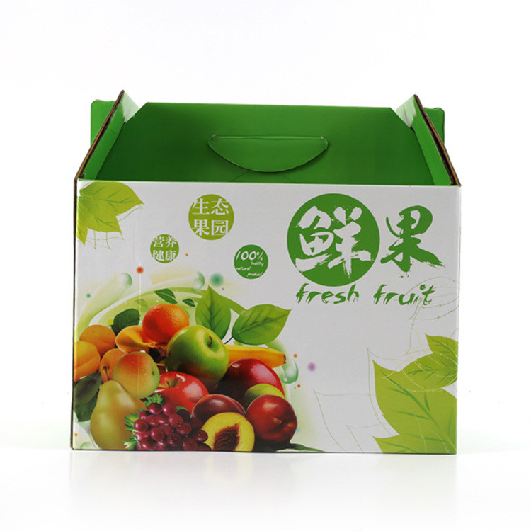 Brown Strong Single Wall Corrugated Box Fruits Packaging With Artwork Printing