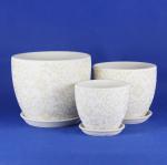 Customized Round Ceramic Pots Wide Selection Drainage Included