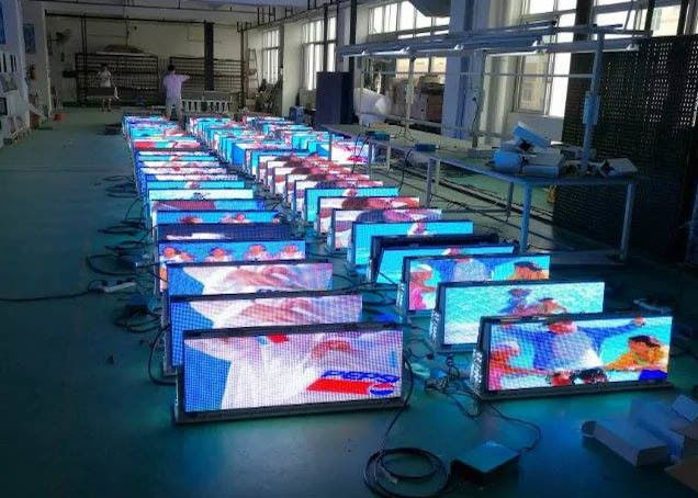 4mm Taxi Led Display Wireless Control With Fire Proof / Waterproof Aluminum Cabinet