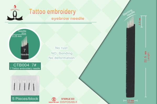 Stainless Steel Permanent Makeup Microblading Tattoo Needls Sterilized With