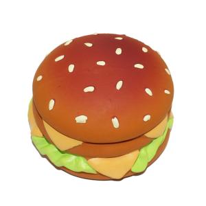 China 7cm Hamburger Fries Fluffy Squeaky Toy Ball Eco Friendly wholesale