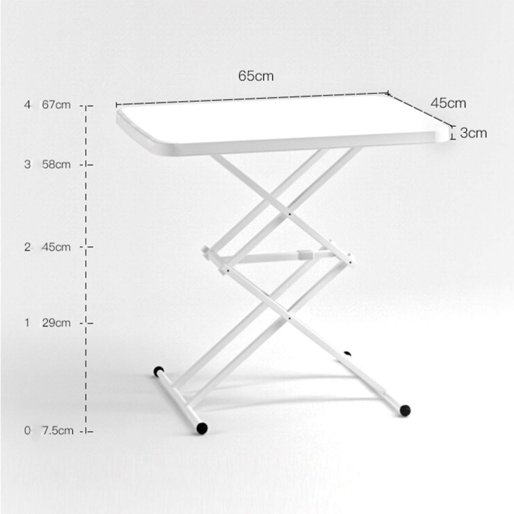 Garden Office Indoor Outdoor TV Dinner Tray Table Portable Adjustable Sturdy Small Folding Table