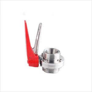 China Sanitary SS304 /316L Manual Male Threaded Butterfly Valves ODM wholesale