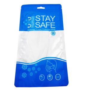 China BOPP VMPET Mask Zipper Standing Pouch High Barrier Moisture Proof wholesale