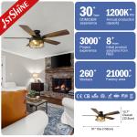 5 MDF Blades DC Motor Ceiling Fan For Indoor Commercial Farmhouse