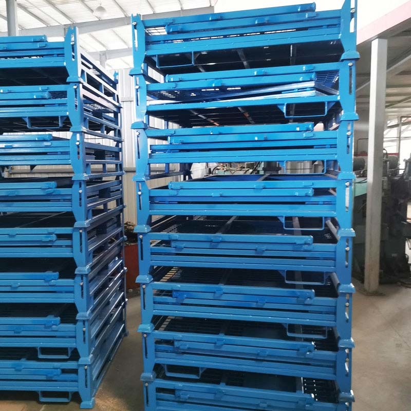 Stackable Durable Steel Foldable Wire Mesh Container For Your Storage Requirements
