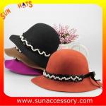 6090347 Sun Accessory customized winner fashion 100% wool felt clothe hats,