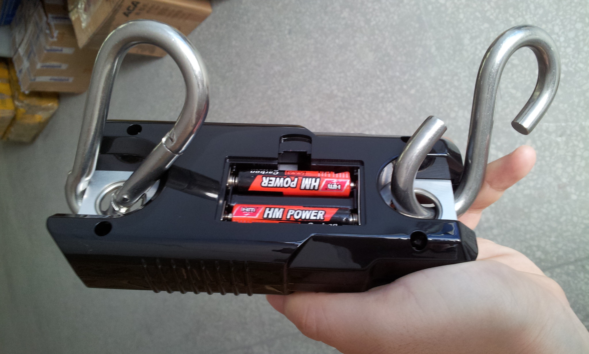 Mini Crane Scale 300kg / 660lbs Industrial Hook With 2 * AAA Batteries Power