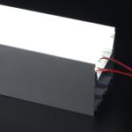 Aluminum Suspended LED Profile 79*77mm Heat Sink Housing Silver