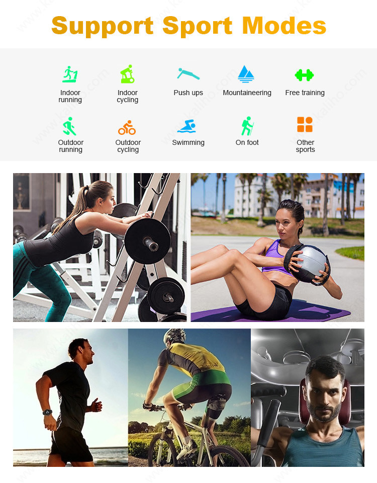 1.32inch 360*360 Pixel Blood Pressure Android Heart Rate Smartwatch IP68