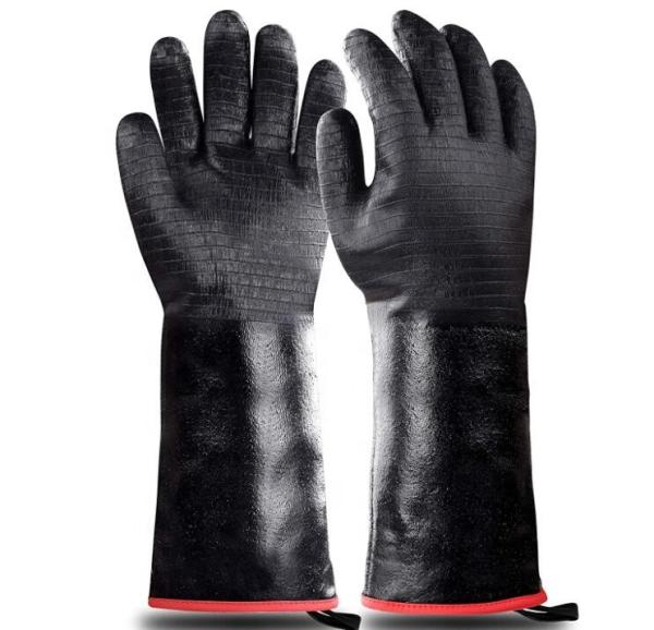 Quality 14 Inch Grill Neoprene Cooking Heat Resistant Oven Gloves 932F for sale