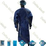 SMS 45g Hospital Sterile Nonwoven Surgical Gown Reinforced Disposable