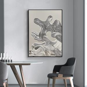 China LANDSCAPE Subjects Home Decorative Relief Geometryczny Painting Wall Art 3D Abstract Texture Mural Hand Painted Knife Oil Painting wholesale