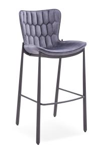 China 48x55x108cm PU Leather High Bar Chair Black Painted Frame wholesale