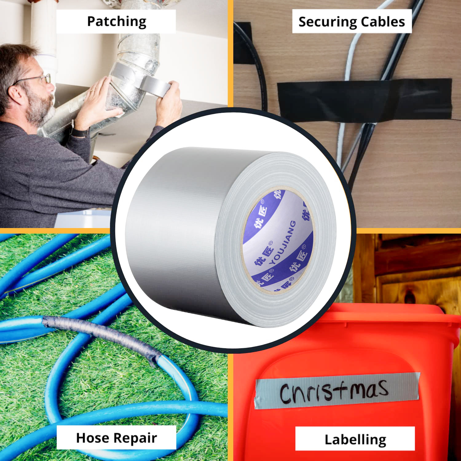 Super Strong Vinyl Waterproof PVC Tape Multipurpose Tape For Home Indoor Outdoor