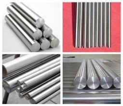 Bright Stainless Bar Stock , Solid Stainless Steel Rod Customized Length 5.5