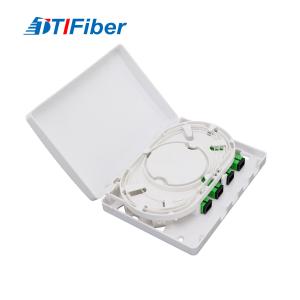China SC 4 Port FTTH Mini Fiber Optic Terminal Box Indoor Wall Mount wholesale
