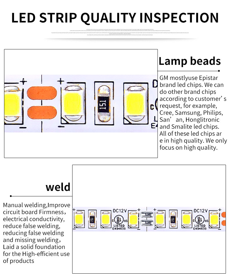 12/24VDC Ip68 16W 120leds/m Underwater RGB LED Strip 630nm