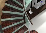 4mm Tinted Laminated Glass Liquid Stereoscopic Effect Pattern