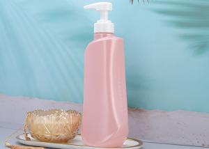China Pearlescent Pink PET Pump Bottles 750ml Plastic Body Wash Bottles wholesale