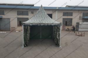 China 3x3M Aluminum Camouflage Military Army Tent With Transparent PVC Windows wholesale