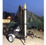 9m lockable pneumatic mast 15kg payloads