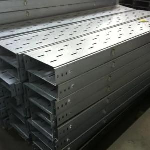 China Durable Large Span Metallic Perforated Cable Tray High Rigidity wholesale