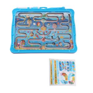 China Kids Ocean Of Joy Magnetic Pen Maze Labyrinth Ball Game With Drawing Board wholesale