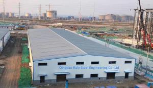 China Painting Surface Metal Warehouse Buildings / Steel Structure Factory Building Steel Cladding Sheet wholesale