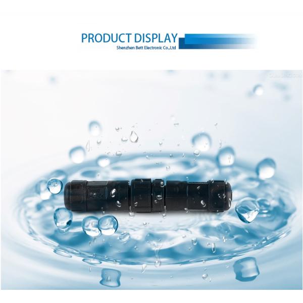 UL Certified IP67 Waterproof Connector BTM12 1-50A Round Flat