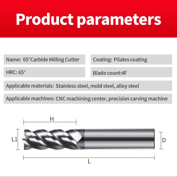 Market Wholesalers High Performance 4 Flutes CNC Milling Cutter Customizable OEM Tungsten Alloy Radius Cutter